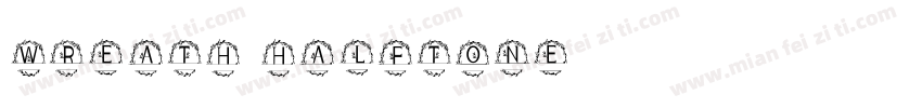 Wreath Halftone字体转换